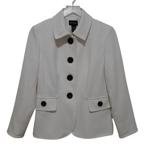 Focus 2000 White Blazer Size 6